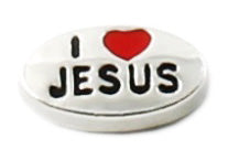 I Love Jesus Floating Charm