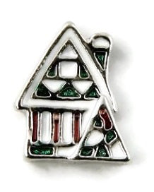 Gingerbread House Christmas Floating Charm