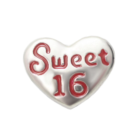 Sweet Sixteen Floating Charm