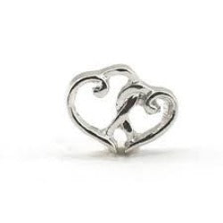 Double Hearts Floating Charm