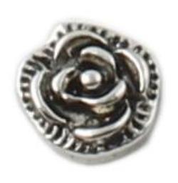 Blooming Rose Floating Charm