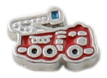 Fire Truck Floating Charm