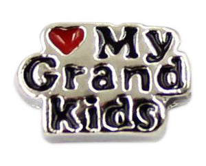 Love My Grand Kids Floating Charm