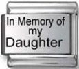 In Memory Of My Daughter 9mm Italian charm