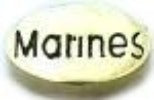 Gold Marines Floating Charm