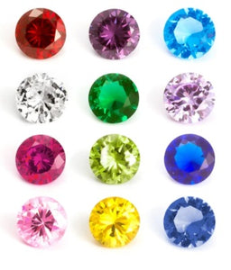 4mm Round Birthstone Floating Charms