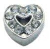 CZ Heart Floating Charm