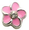 Pink Flower Floating Charm