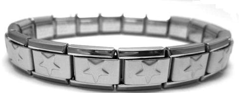 Star Matte 9mm Italian Charm Starter Bracelet