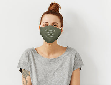 I'm Fine. It's Fine. EVERYTHING IS FINE. Adult Care Cover Face Mask