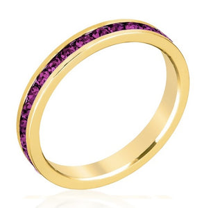 February Stackable Eternity Ring In Gold