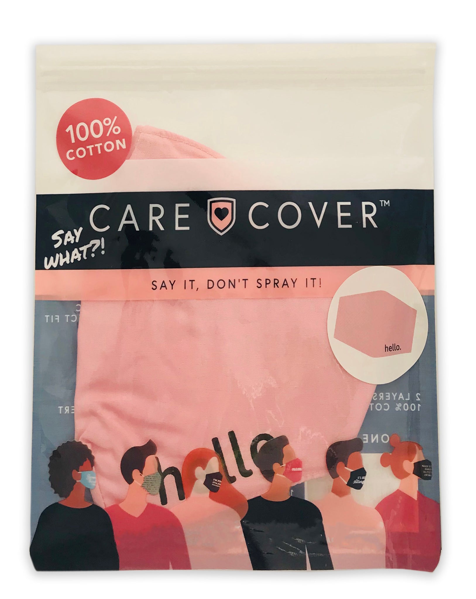 Hello Adult Care Cover Face Mask
