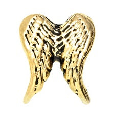 Gold Angel Wings Floating Charm