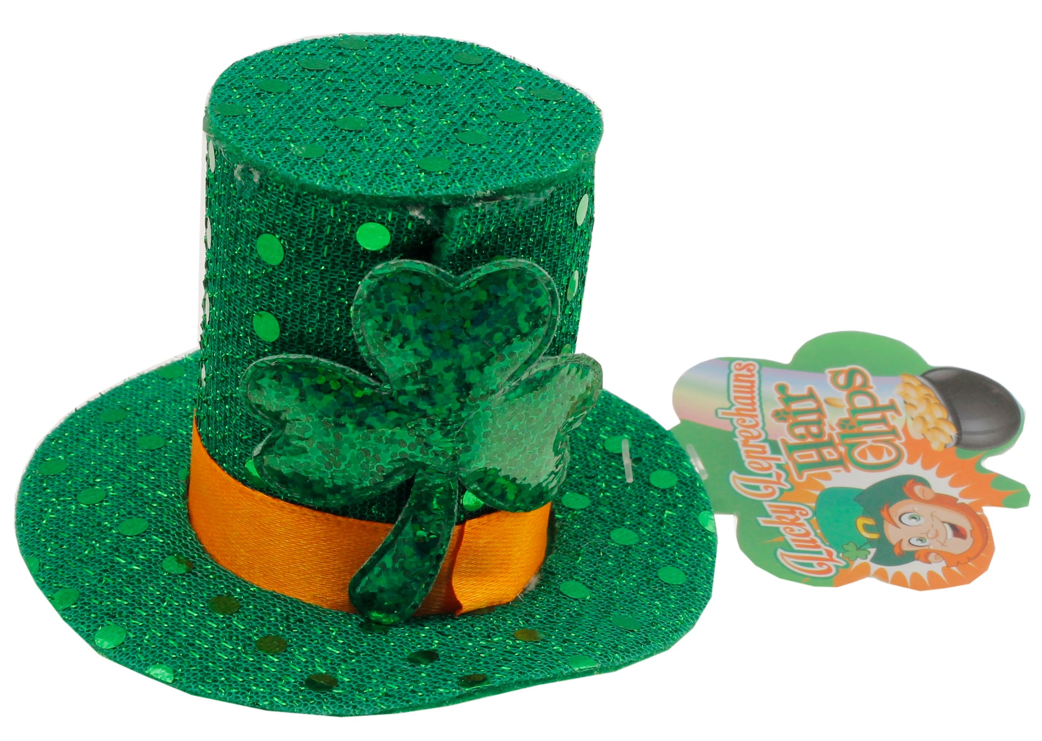 St. Patrick's Day Lucky Leprechauns Fascinator In Green