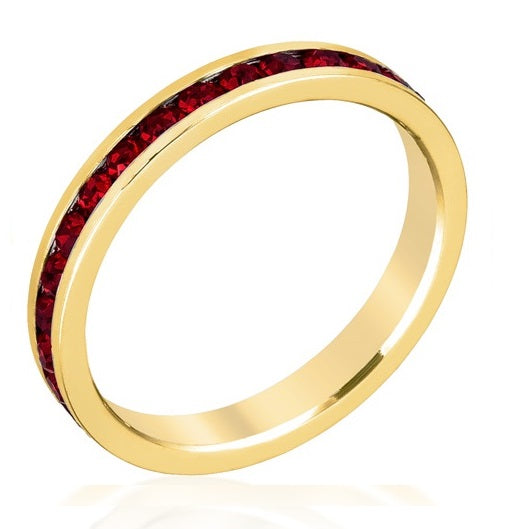 January Stackable Eternity Ring In Gold