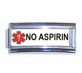 No Aspirin Super Link 9mm Italian charm