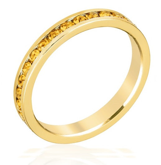 November Stackable Eternity Ring In Gold
