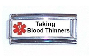 Taking Blood Thinners Super Link For 9mm Italian charm Bracelets