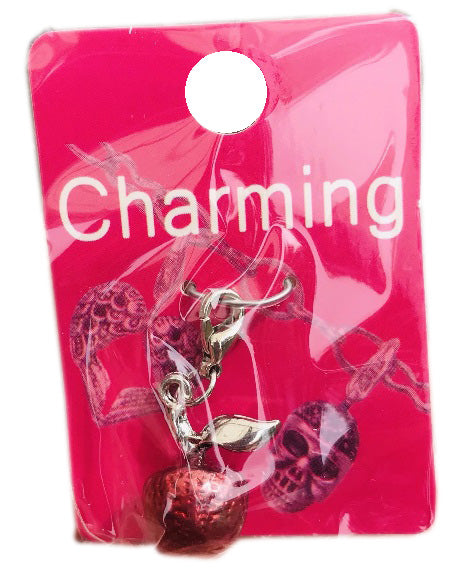 Red Apple Clip On Charm