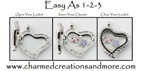 Floating Charms And Locket Assembly Easy As 1-2-3