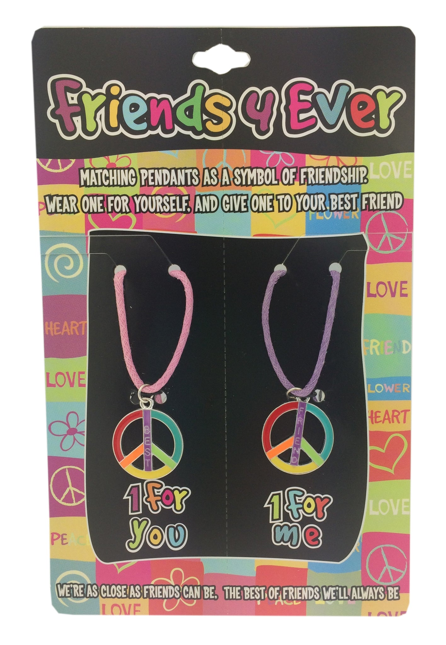 Friends 4 Ever Best Friends Necklace Set