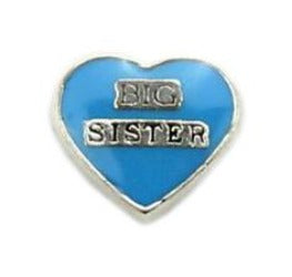 Big Sister Heart Floating Charm