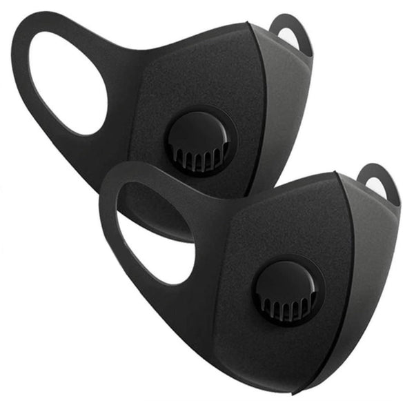 Black Adult Neoprene Face Mask With Vent