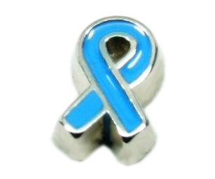 Blue Ribbon Floating Charm