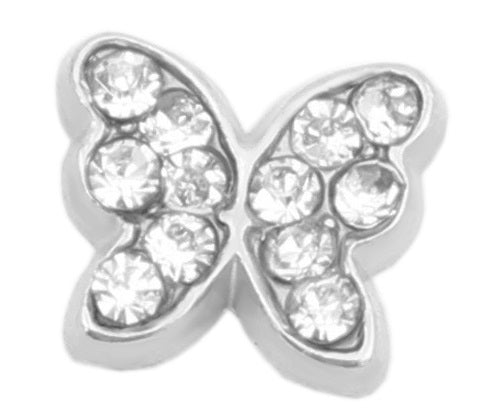 CZ Butterfly Floating Charm