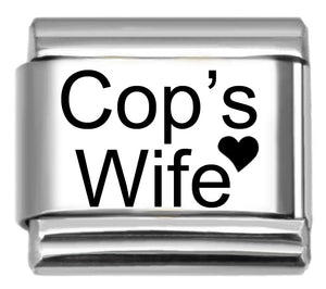 Cop's Wife 9mm Italian Charm