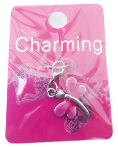 Pink Dragonfly Clip On Charm