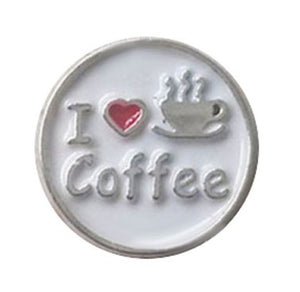 I Love Coffee Floating Charm