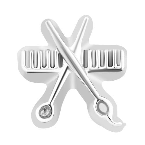 Scissors and Comb Floating Charm