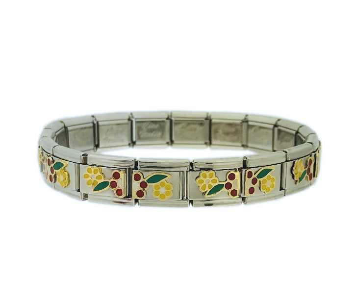 Bracciale Italian Charm In Acciaio Inossidabile | Con 18+8 Charm Intercambiabili | Regalo Personalizzato Per Donne - Foto 4