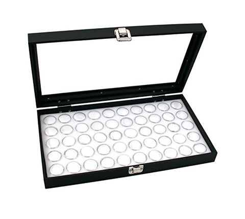 Glass Top Gemstone Full Size Display Tray Case