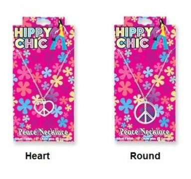 Hippy Chic Peace Sign Necklace
