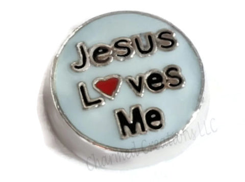 Jesus Loves Me Floating Charm