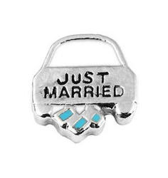 Just Married Floating Charm