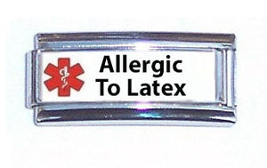 Allergic To Latex Super Link 9mm Italian charm