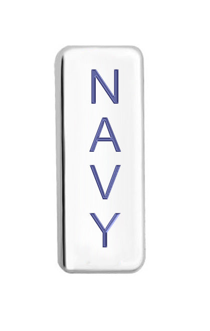 Navy Floating Charm