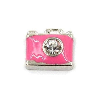 Pink Camera Floating Charm
