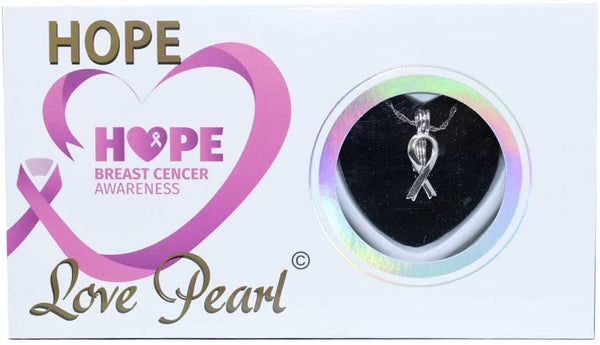 Love Pearl™ Hope Breast Cancer Awareness Ribbon Necklace DIY Oyster Opening Kit