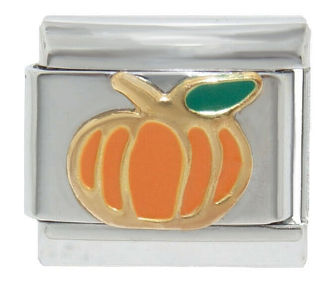 Halloween Pumpkin 9mm Italian Charm