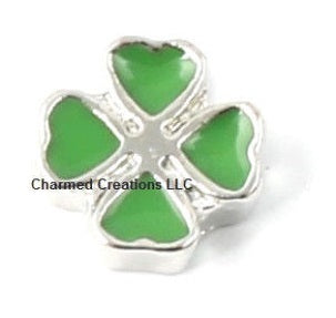 Lucky Four Leaf Clover Floating Charm