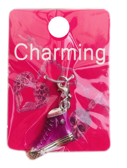 Pink High Top Sneaker Clip On Charm