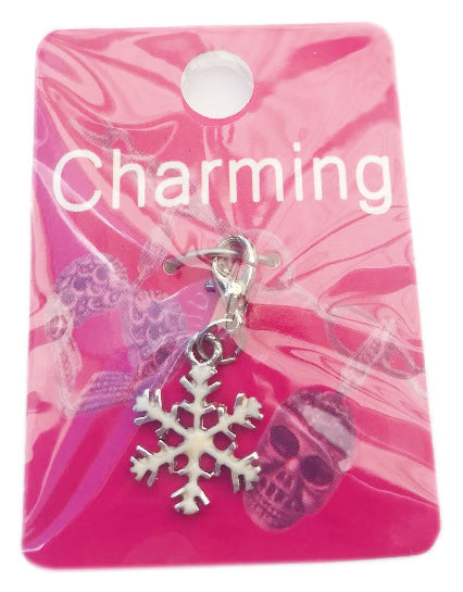 Snowflake Clip On Charm