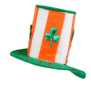 St. Patrick's Day Lucky Leprechauns Fascinator In Orange